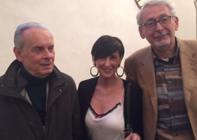 Con Gaetano Giani Luporini e Renzo Cresti