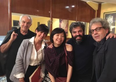 Con i Maestri Sandro Gorli, Diana Soh, Francesco Gesualdi e Stefano Gervasoni.