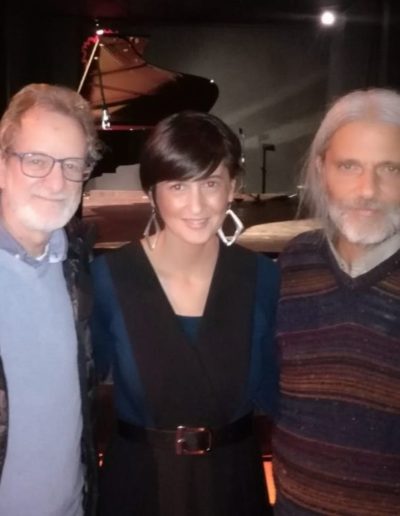 Con Fabrizio Ottaviucci e Paolo Carradori. Area Sismica, Festival di musica contemporanea 2018.