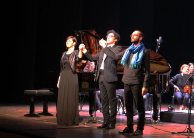 Il concerto dell'arcobaleno di Carlo Prosperi. Con Omar Cecchi, Nima Keshawarzi, orchestra La Filharmonie. Ph. Andrea Politi